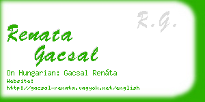 renata gacsal business card