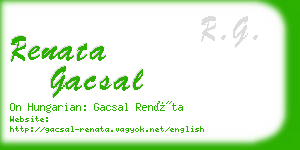 renata gacsal business card